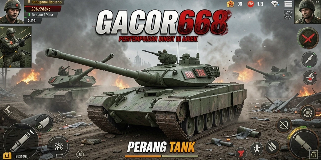 Tampilan antarmuka dan fungsi di GACOR668 saat pertempuran tank.