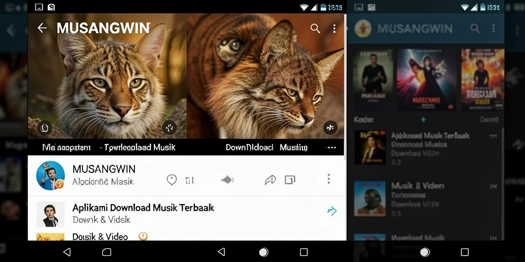 Tampilan antarmuka MUSANGWIN yang ramah pengguna dan mudah dioperasikan.